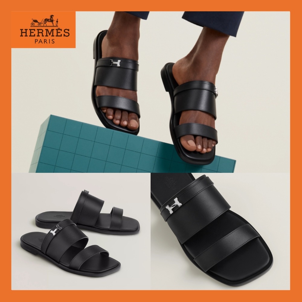 パリバックル☆がアクセントに【HERMES】サンダル ジョアン