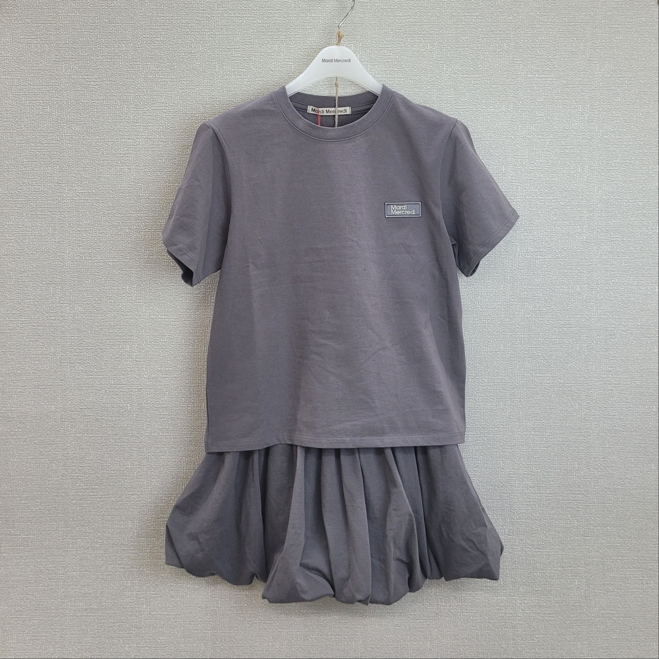 ●Mardi Mercredi●SLIM T + VOLUME MINI SET UP_CHARCOAL