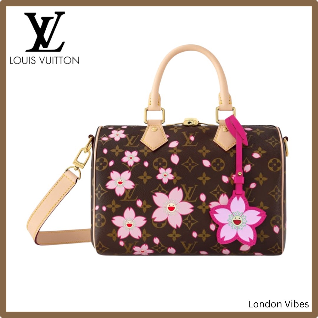 LVxTM限定コラボ！Louis Vuitton スピーディ25 桜 チャーム付き