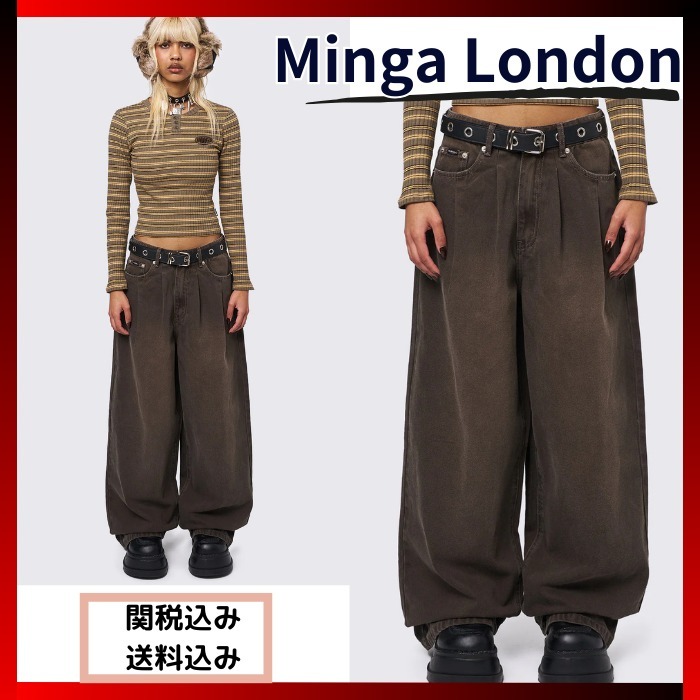 Minga London オリーブラウン バギーパンツ