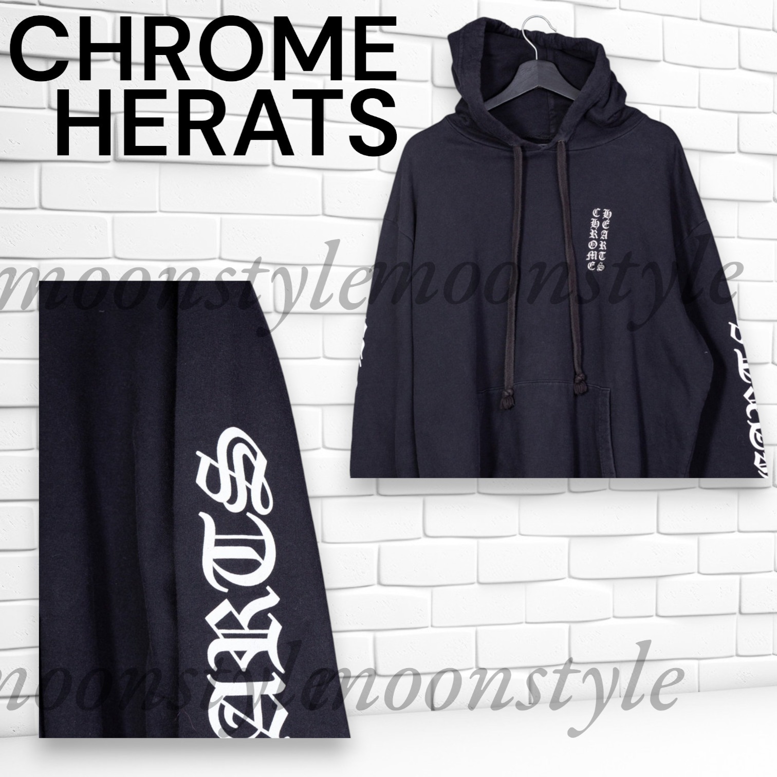 CHROME HERATS★クロムハーツ 1988フードティー Bランク