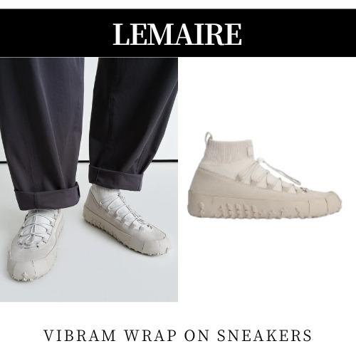 SS25 LEMAIRE◆ビブラム ラップオン スニーカー