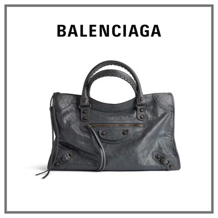 本物 バレンシアガ BALENCIAGA ザ シティ ハンドバッグ レザー