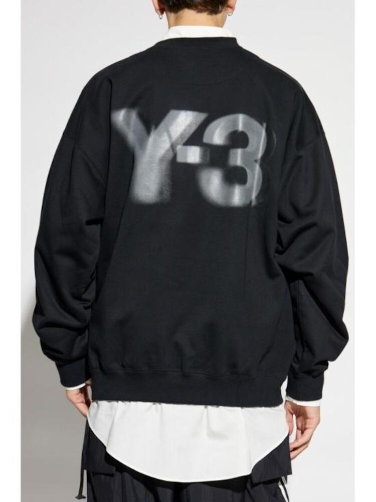 【現品限り一斉値下げ！】 大人気！Y-3 スウェット プリント バックロゴ コットン トップス
