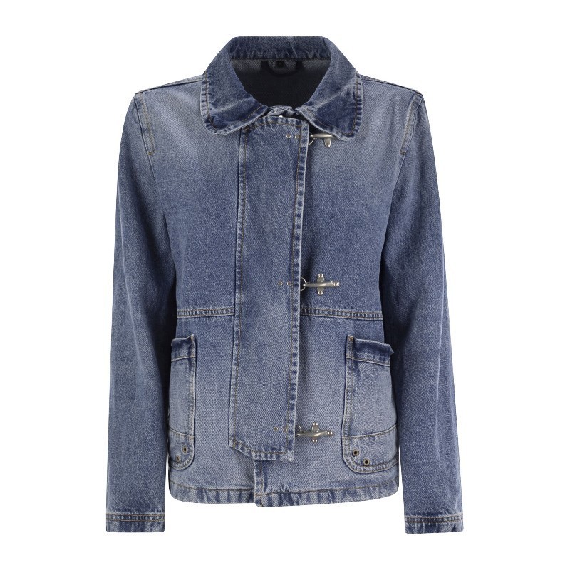 ジャケット Fay SS25 3 Ganci in cotton denim (NAW1250400LWB1 U005)