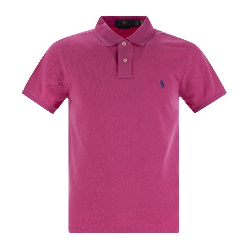 Tシャツ・カットソー Ralph Lauren SS25 Slim-fit pique polo shirt (710536856 447)