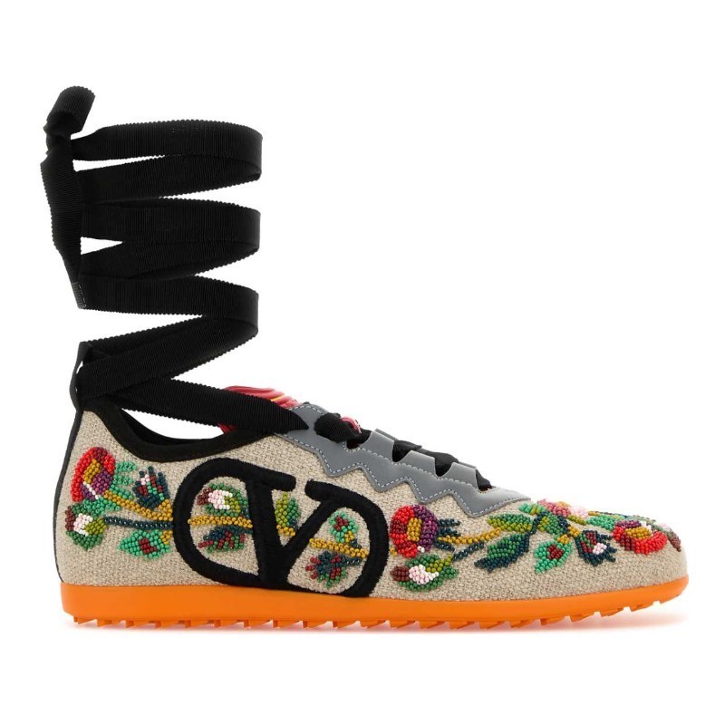 スニーカー VALENTINO Embellished canvas Chromathon sneakers