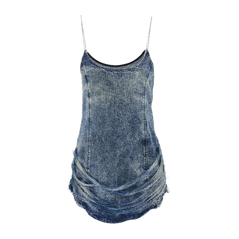 ワンピース DIESEL SS25 'De-Dra-Short-Fsg' dress (A189640CMBP 01)