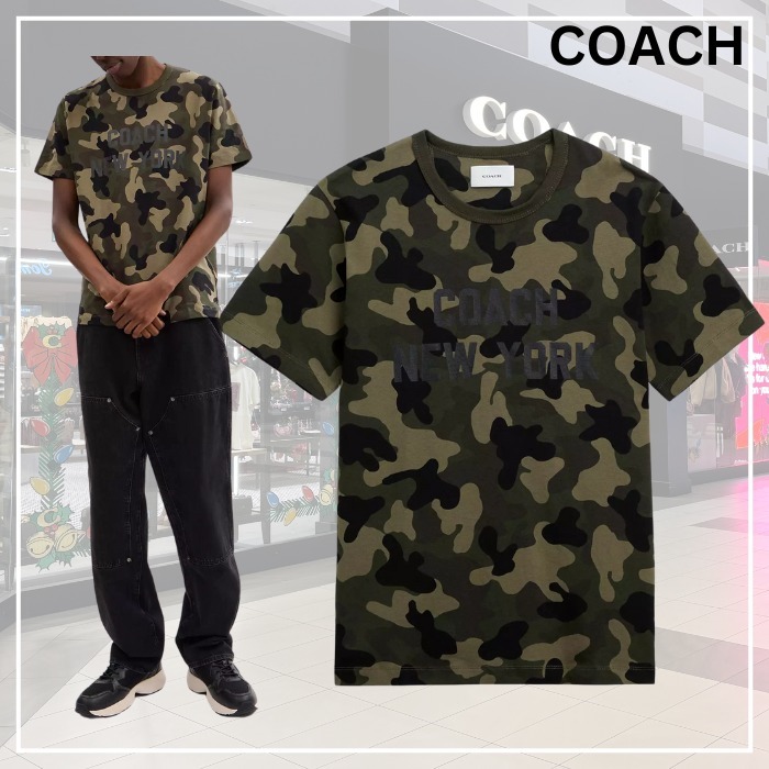 快適な着心地★Coach★カモプリント Tシャツ コットン