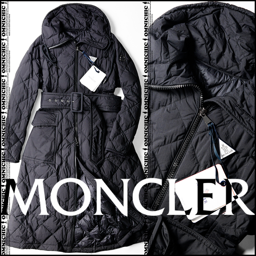 MONCLERモンクレールCAPRIERベルテッドキルティングダウンコート