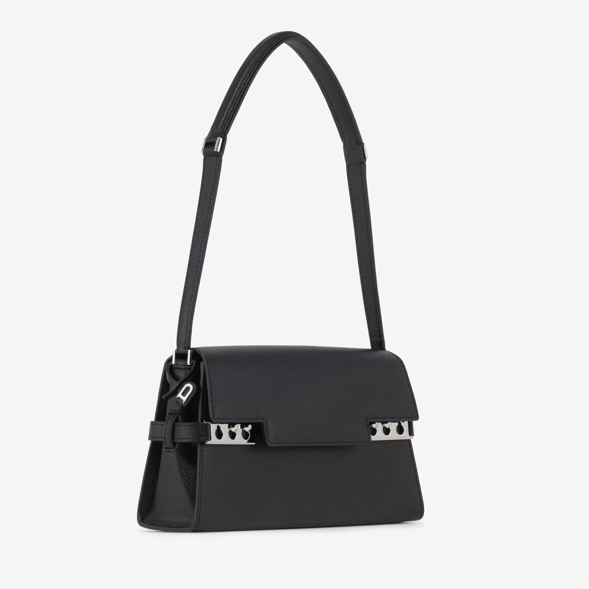 DELVAUX 王室御用達《Tempete To Go》ブラック Alpina Calf 直営