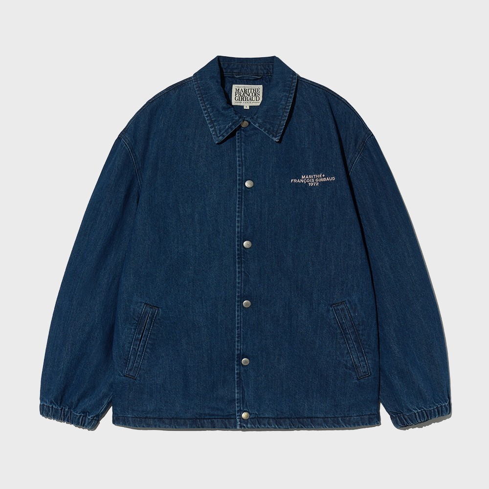 ジャケット Marithe + Francois Girbaud DENIM COACH JACKET dark blue