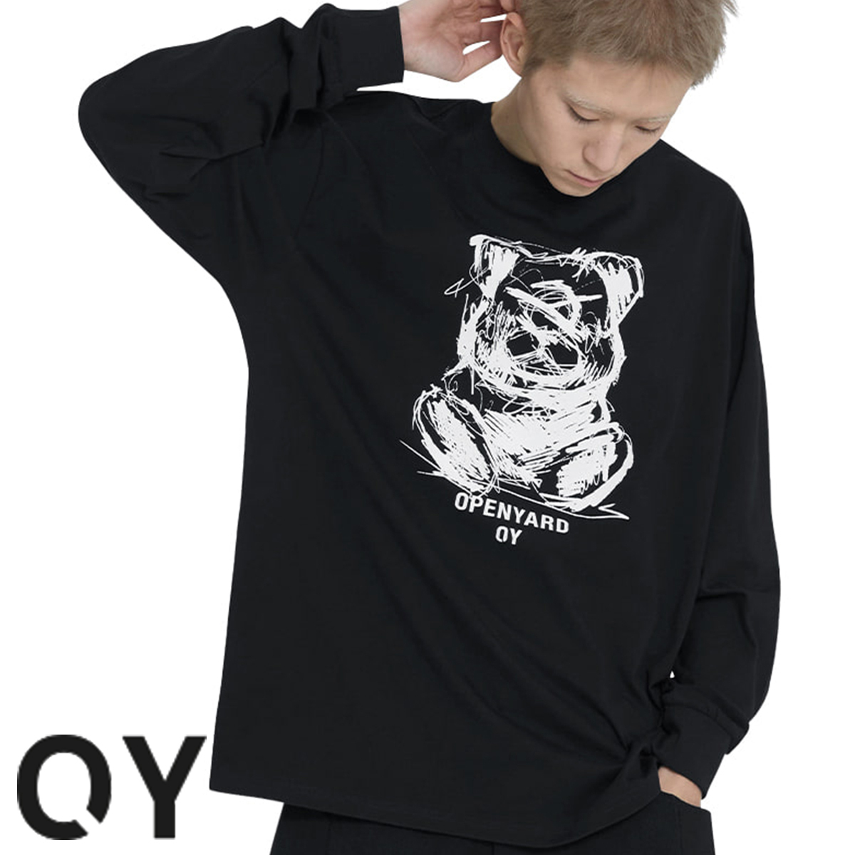 ★OY★SKETCH ODOLLY L/S TEE - BLACK★正規品/韓国直送料込