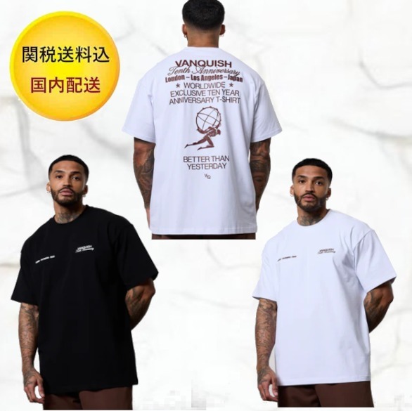 関税送料無【Vanquish】アニバーサリー オーバーサイズ Tシャツ
