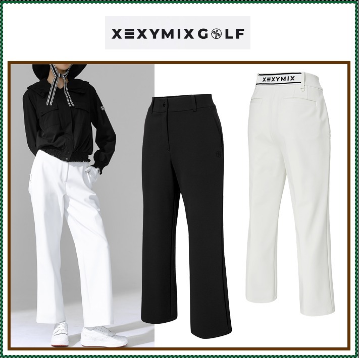 【XEXYMIX GOLF】High Tension Formal Semi Wide Pants ■WOMAN