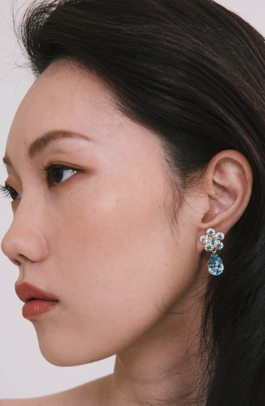 Jennifer Behr ピアス クリスタル ビジュー パーティー 花 Jennifer Behr ピアス クリスタル ビジュー パーティー 花