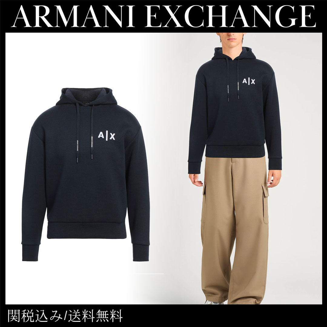 【ARMANI EXCHANGE】関税込送料無料 スウェット 刺繍ロゴ