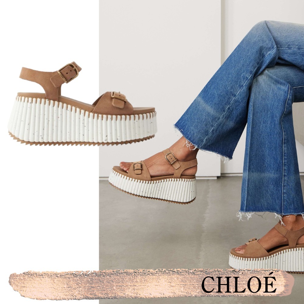 Chloe☆関税込☆Nama スエード プラットフォーム サンダル