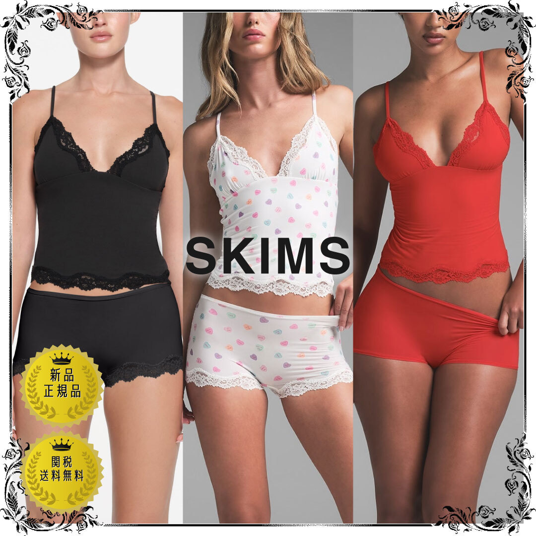 SKIMS トライアングル レース キャミソール 3colors○関送無料○