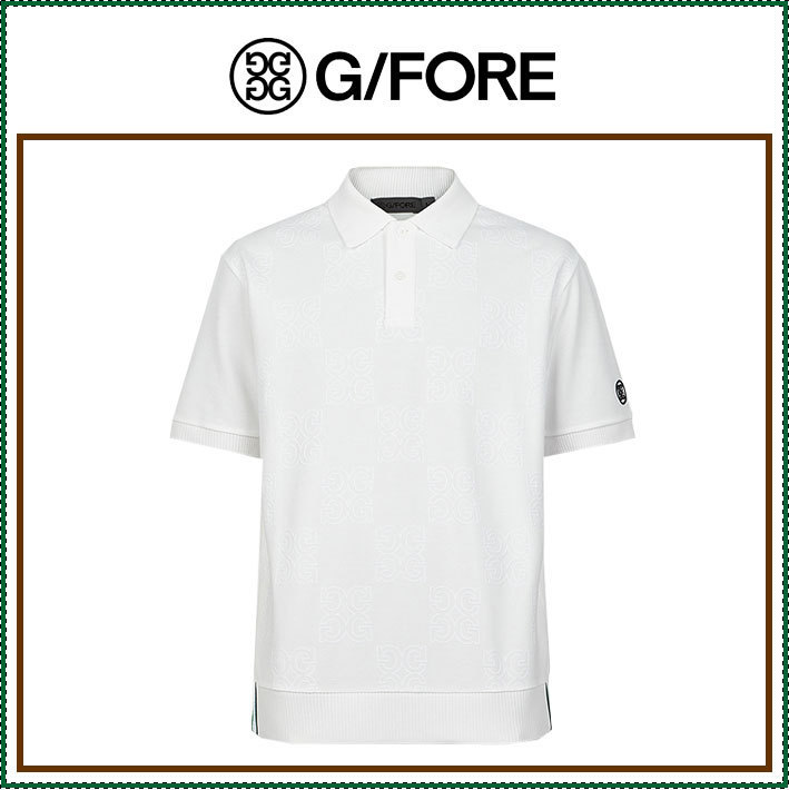 【G FORE】 FLOCKED PIQUE T-SHIRT(MEN) /追跡付