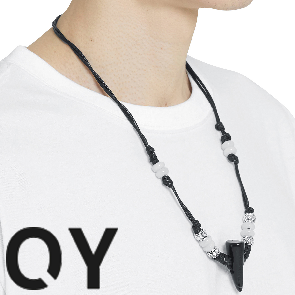 ★OY★HORN BEAD NECKLACE - BLACK★正規品/韓国直送料込/人気