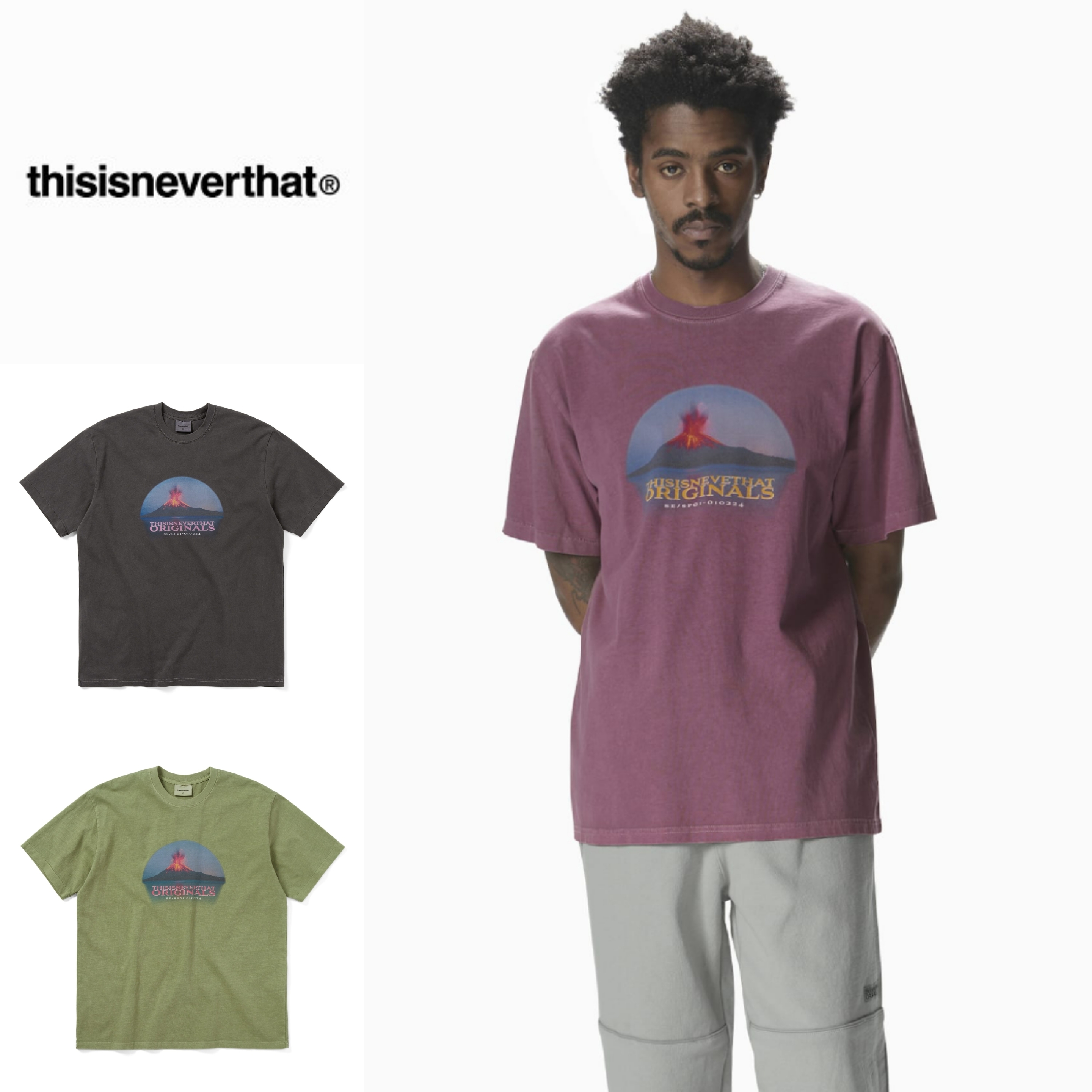 さらに100円引き◆thisisneverthat◆Volcano Tee