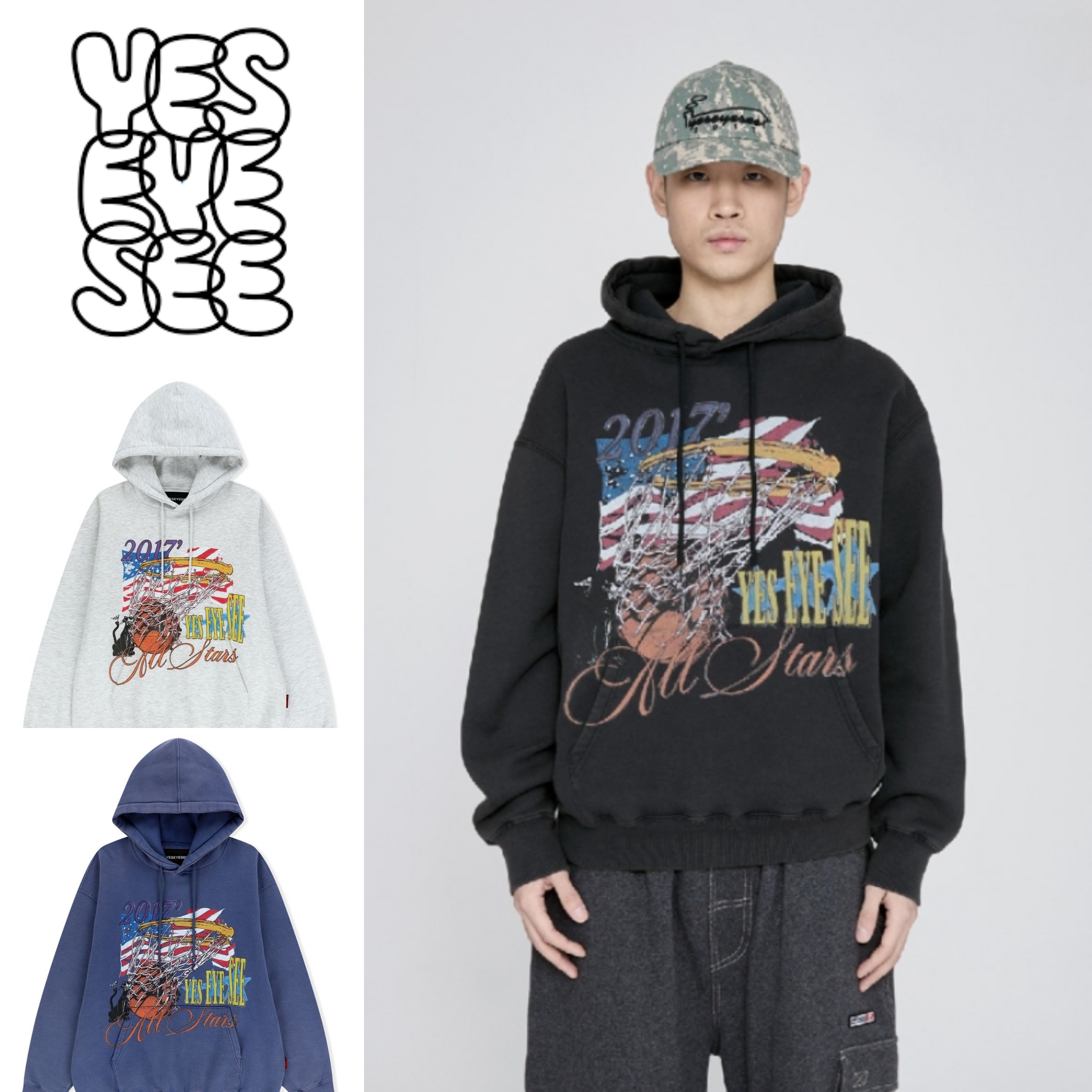 さらに100円引き◆YESEYESEE◆Y.E.S Goal In Hoodie