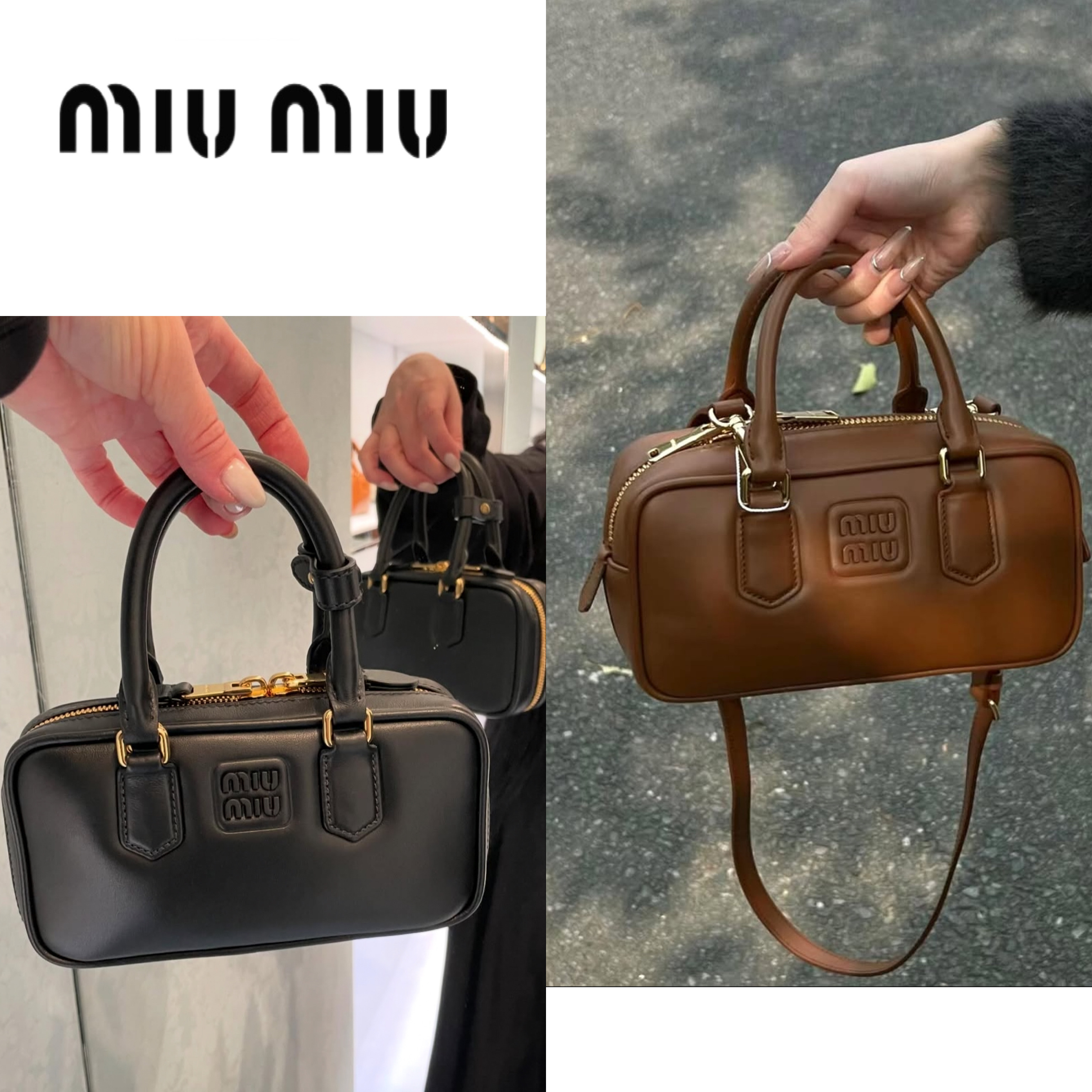 MiuMiu【新作】アルカディ ミニ ショルダーバッグ【関税無し】