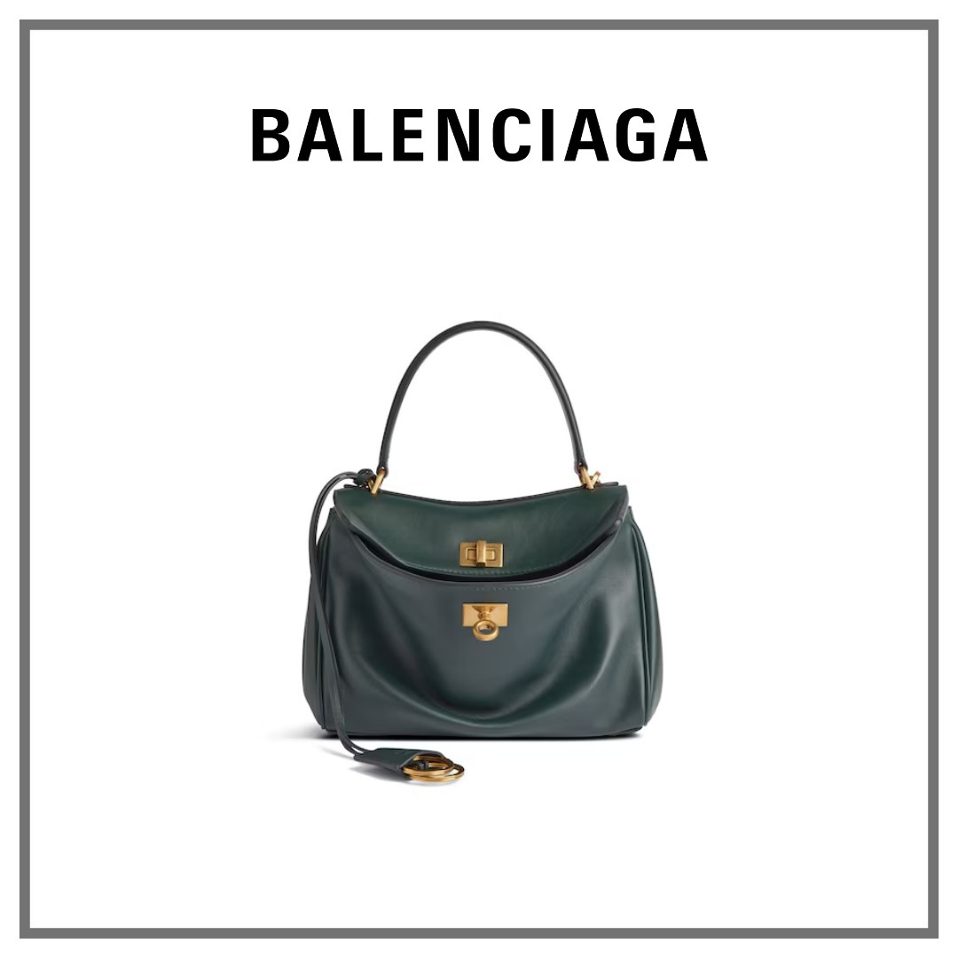 【BALENCIAGA】Rodeo ミニ ハンドバッグ★7954562AA4V3614★緑