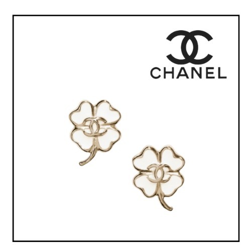 【限定特価】 25春夏】CHANEL ピアス(ホワイト花) アクセサリー