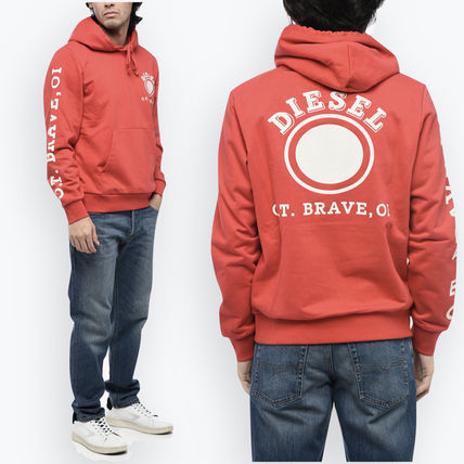 パーカー・フーディ DIESEL SS25 Diesel Sweaters Red (A16913 0TKAC42A) レッド(赤)系 DIESEL(ディーゼル) パーカー・フーディ(メンズ