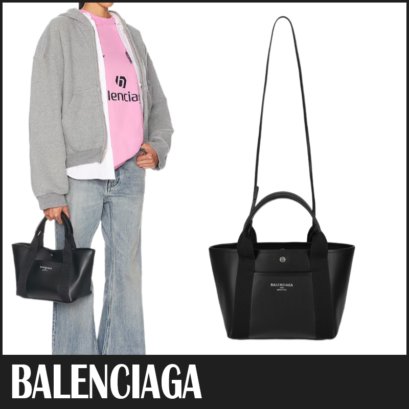 ☆送料関税込☆BALENCIAGA ネイビー リベンプ トートバッグ☆