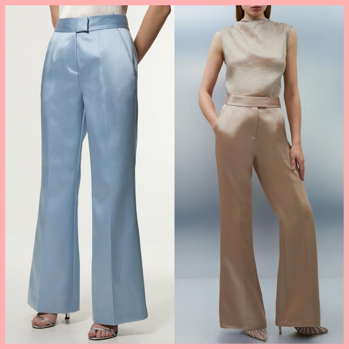 日本未入荷★Karen Millen サテンワイドパンツ