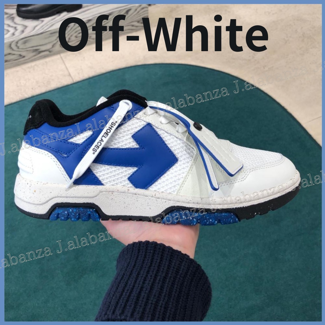 オフホワイト☆Out of Office カラーブロックメッシュスニーカー
