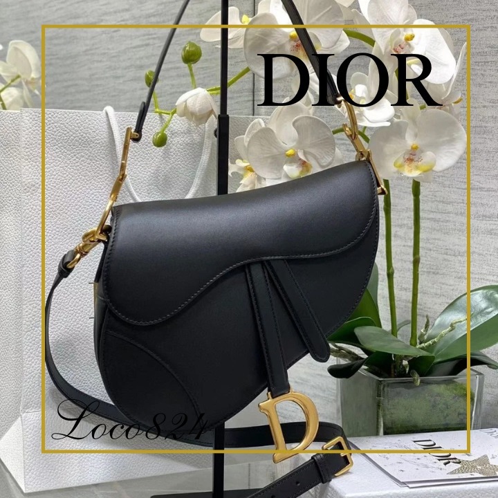 【シックな美しさ】ディオール Dior Saddle バッグ レザー