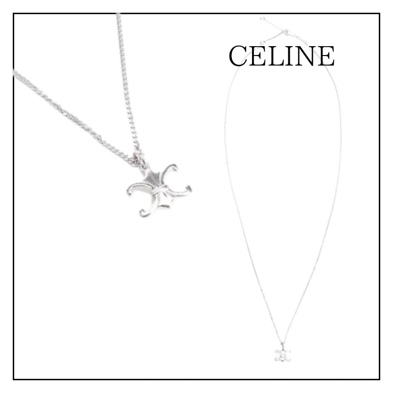 国内配送/関税込【CELINE】トリオンフ・ドゥ・リス ネックレス