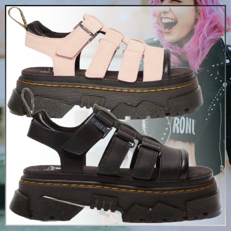 厚底スタイル【Dr.Martens】MATTISON 3 ストラップ サンダル
