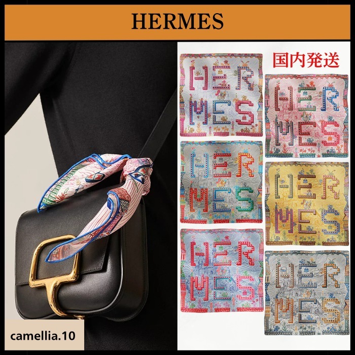 さりげないオシャレ【HERMES】ガヴロッシュ 45 スカーフ