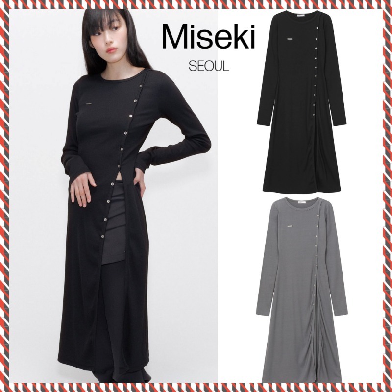 【Miseki SEOUL】25ss Long layered cardigan one piece