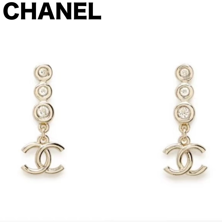 【限定特価】 大人可愛い♪》CHANEL ゴールド CCロゴ ピアス アクセサリー