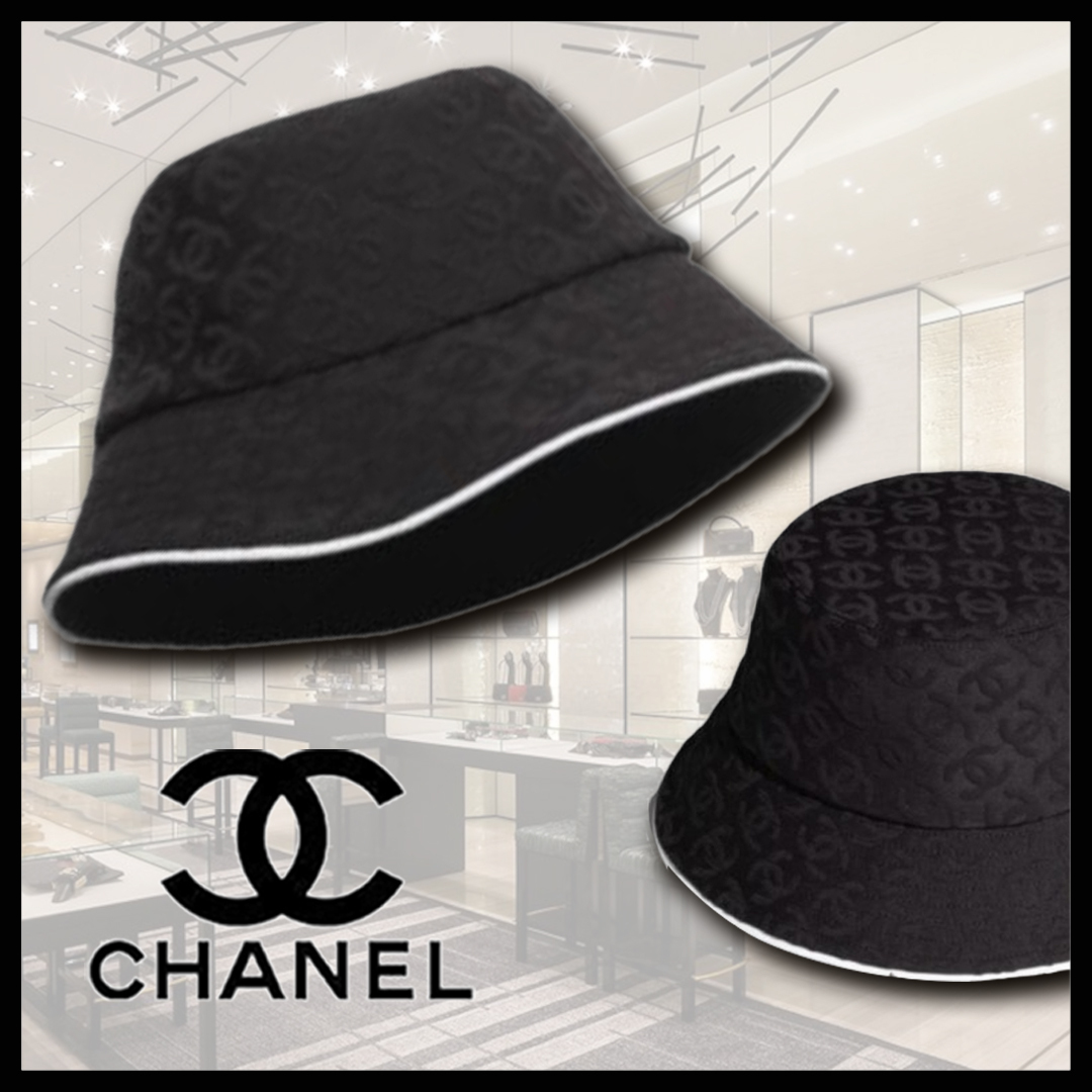 完売 さりげないロゴが素敵♪】CHANEL ハット 帽子