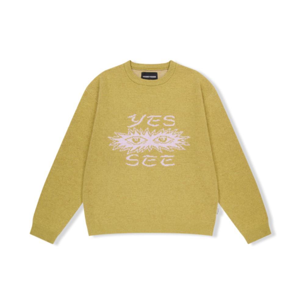 スウェット・トレーナー YESEYESEE Eye Knit Pullover Sweater Mustard YS243KKNPK01MST