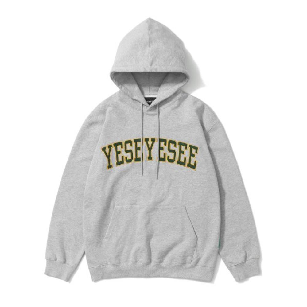 スウェット・トレーナー YESEYESEE 22FW Arch Logo Hoodie Grey YES989
