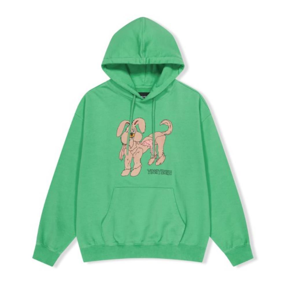 スウェット・トレーナー YESEYESEE PJW Creature Hoodie Light Green YS241TSWHO02LGN