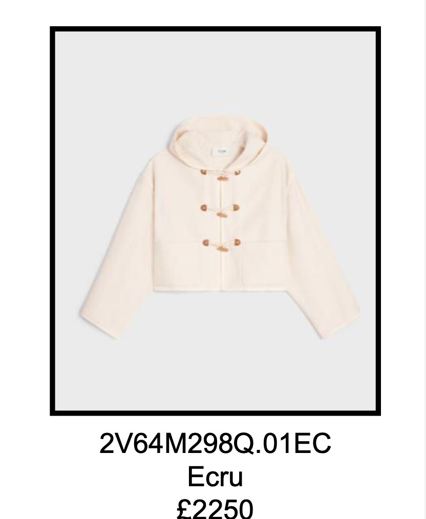 [VIPセール] CELINE セリーヌ ジャケット 2V64M298Q.01EC
