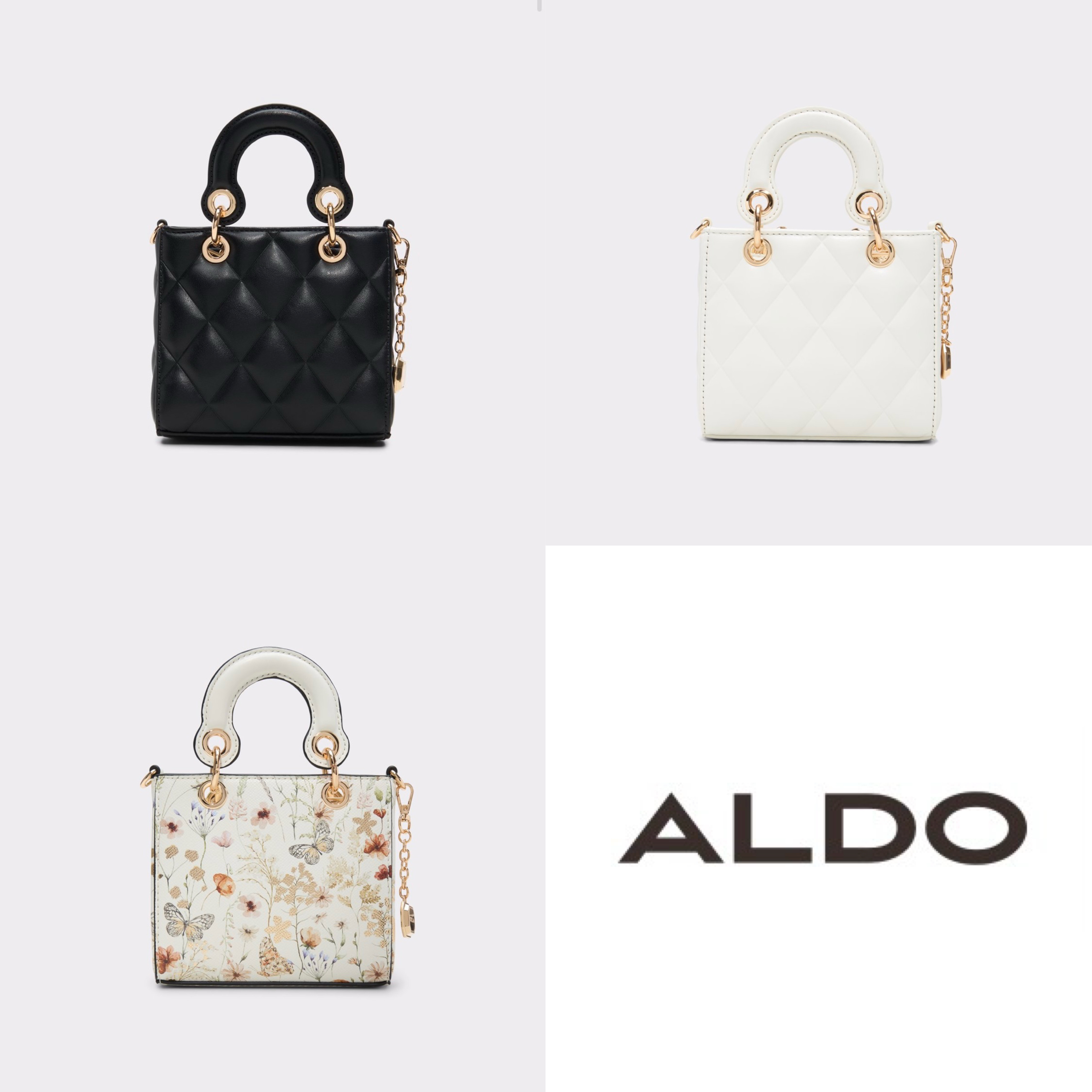 [ALDO] サッチェルバッグ 2way ショルダー フラワー