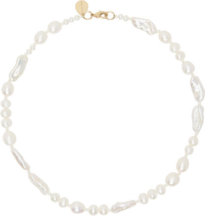 【関税込み】Simone Rocha シルバー Daisy Floret ネックレス Silver Pearl & Crystal Daisy Floret Bracelet by Simone Rocha
