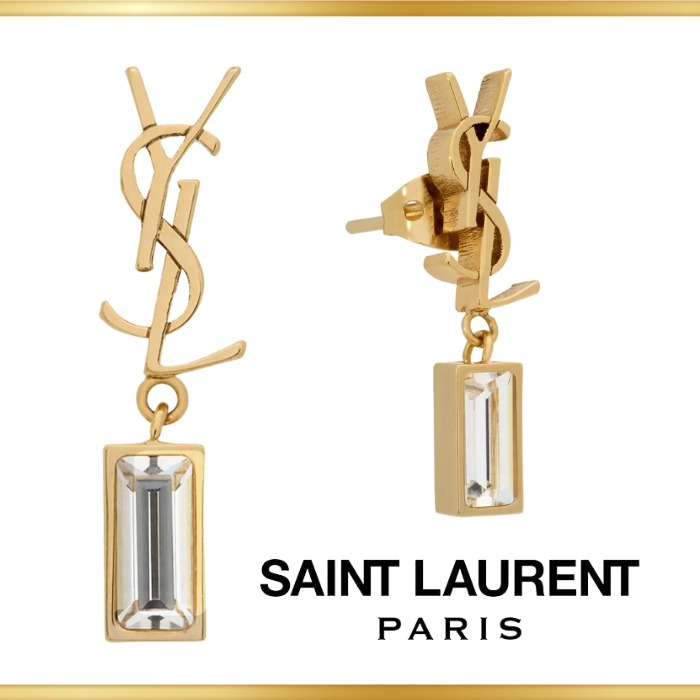【SAINT LAURENT】サンローラン カサンドラ シングルピアス