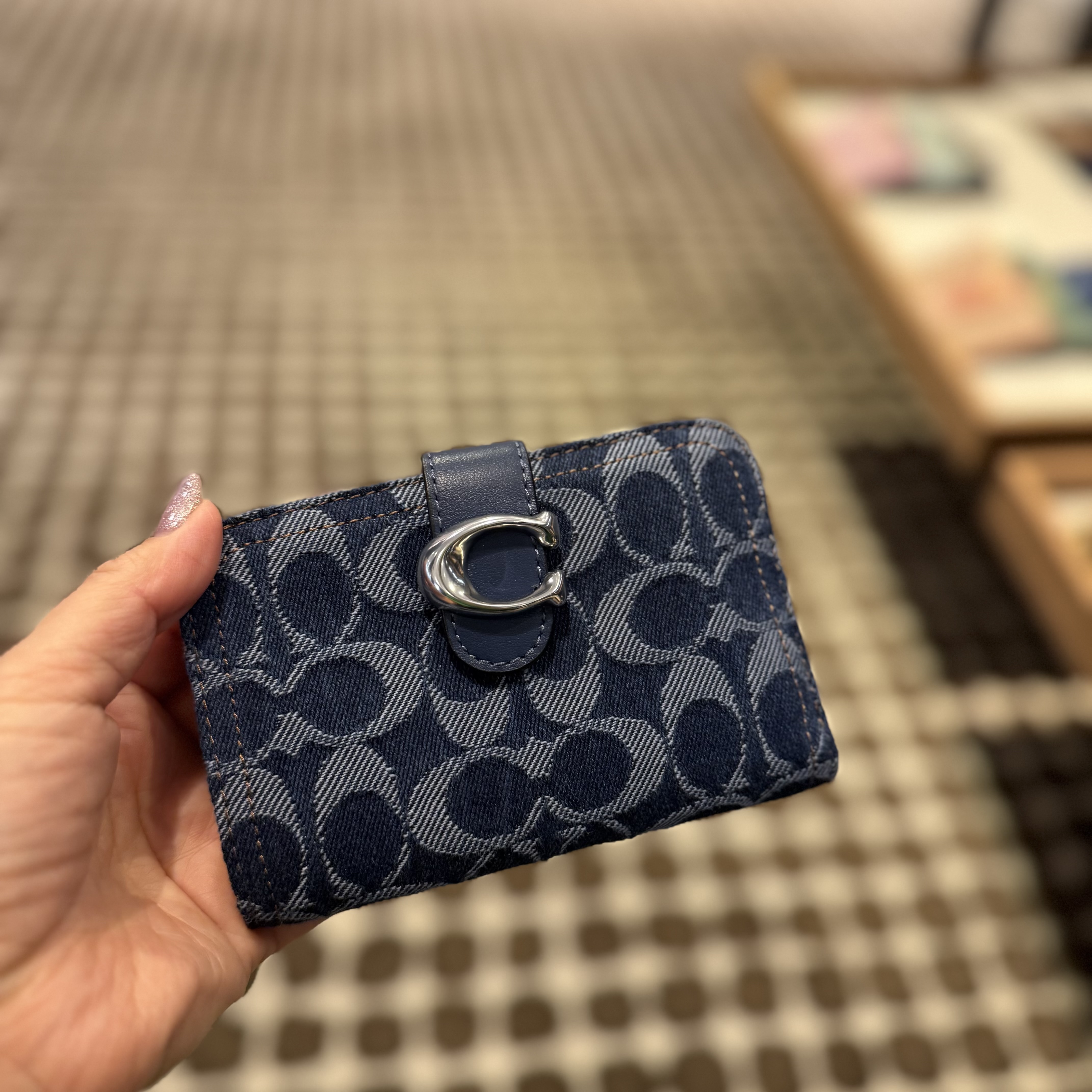 【COACH】デニム生地 ウォレット