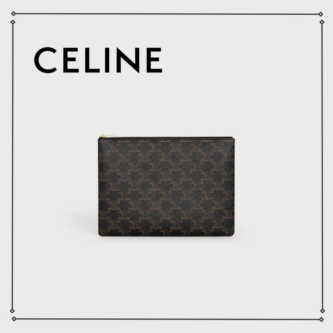 CELINE トリオンフキャンバスのポーチ